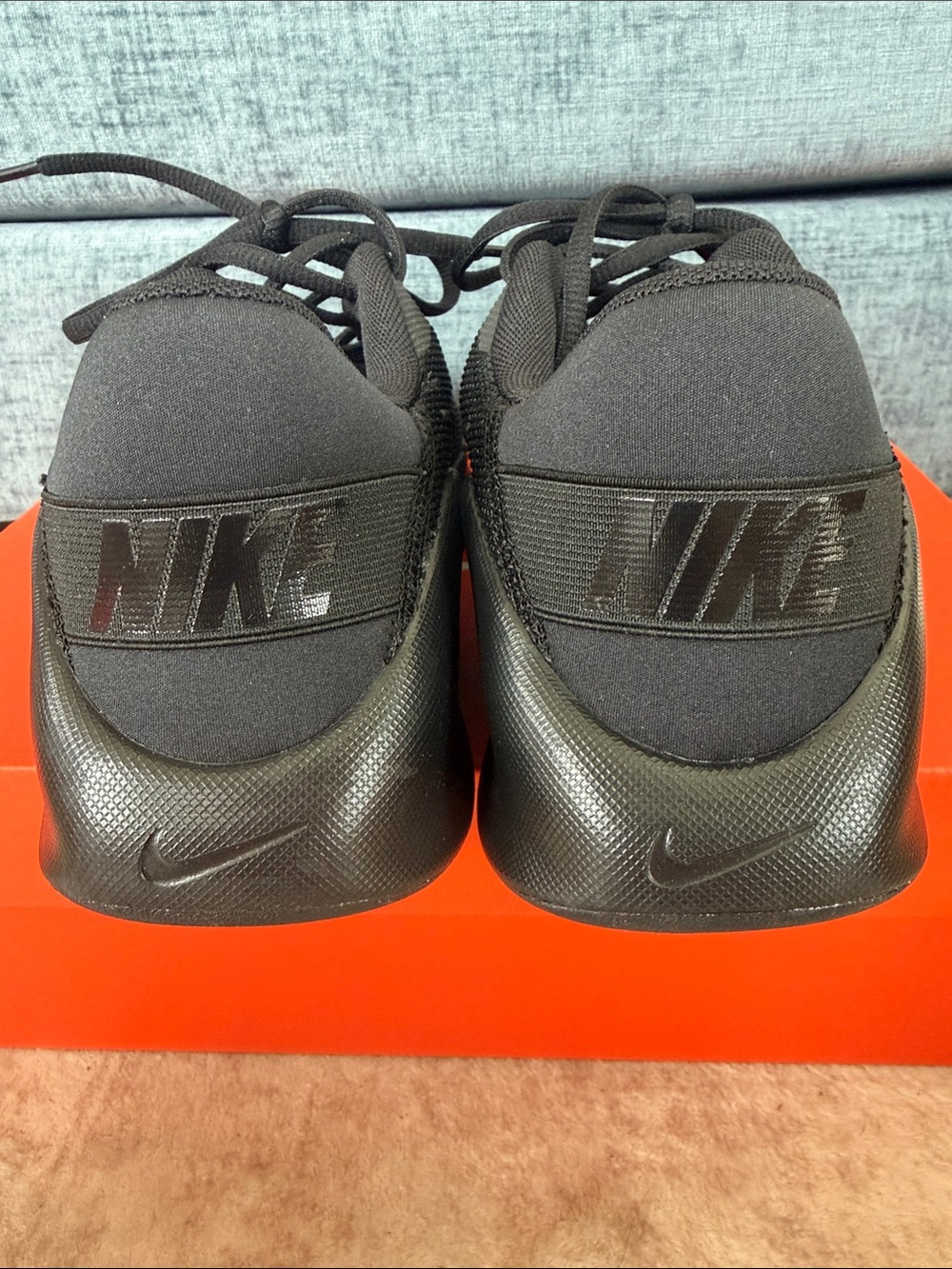 Nike Women’s Flex Train All-Black Mesh Training Sneakers - Picture 4 of 6